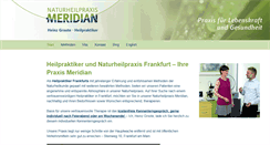 Desktop Screenshot of praxis-meridian.de