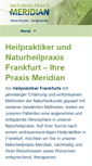 Mobile Screenshot of praxis-meridian.de
